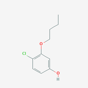 molecular formula C10H13ClO2 B8032735 3-Butoxy-4-chlorophenol 