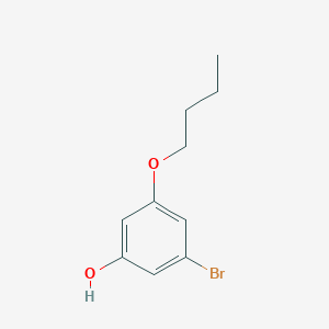 molecular formula C10H13BrO2 B8032747 3-Bromo-5-butoxyphenol 