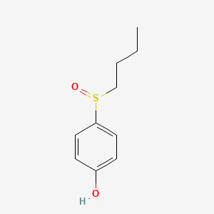 molecular formula C10H14O2S B8032759 4-(Butane-1-sulfinyl)phenol 