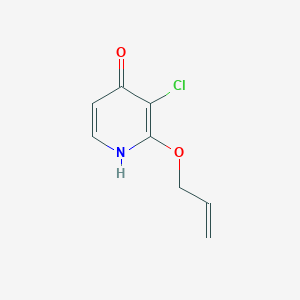 molecular formula C8H8ClNO2 B8032801 3-Chloro-2-(prop-2-EN-1-yloxy)pyridin-4-OL 