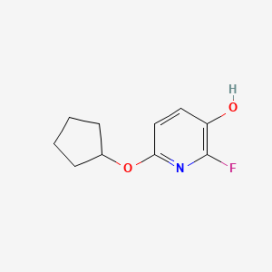 molecular formula C10H12FNO2 B8032808 6-(Cyclopentyloxy)-2-fluoropyridin-3-OL 