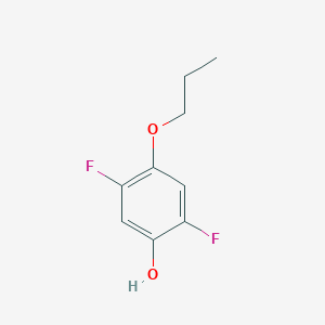 molecular formula C9H10F2O2 B8032826 2,5-Difluoro-4-propoxyphenol 