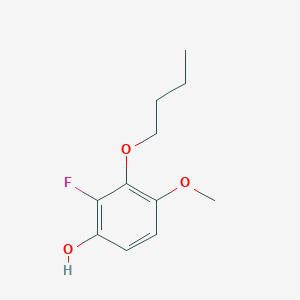 molecular formula C11H15FO3 B8032835 3-Butoxy-2-fluoro-4-methoxyphenol 
