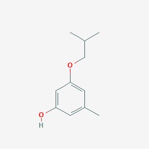 molecular formula C11H16O2 B8032852 3-Methyl-5-(2-methylpropoxy)phenol 