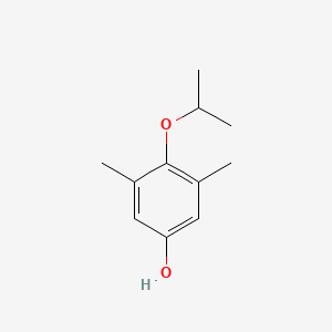 molecular formula C11H16O2 B8032865 3,5-Dimethyl-4-(propan-2-yloxy)phenol 