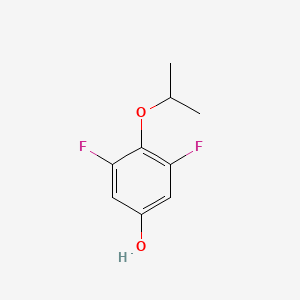 molecular formula C9H10F2O2 B8032870 3,5-Difluoro-4-(propan-2-yloxy)phenol 