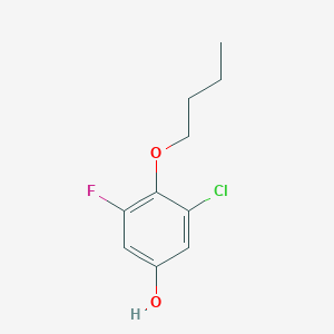 molecular formula C10H12ClFO2 B8032880 4-Butoxy-3-chloro-5-fluorophenol 