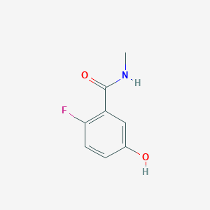molecular formula C8H8FNO2 B8032903 2-Fluoro-5-hydroxy-N-methylbenzamide 