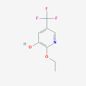 molecular formula C8H8F3NO2 B8032921 2-Ethoxy-5-(trifluoromethyl)pyridin-3-OL 