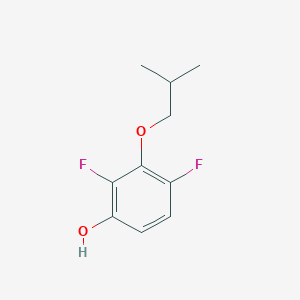 molecular formula C10H12F2O2 B8032934 2,4-Difluoro-3-(2-methylpropoxy)phenol 