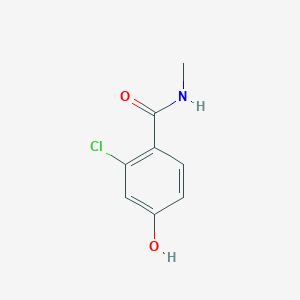 molecular formula C8H8ClNO2 B8033017 2-Chloro-4-hydroxy-N-methylbenzamide 