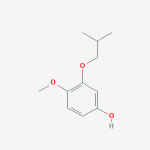 molecular formula C11H16O3 B8033024 4-Methoxy-3-(2-methylpropoxy)phenol 