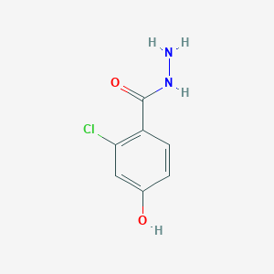 molecular formula C7H7ClN2O2 B8033030 2-Chloro-4-hydroxybenzohydrazide 