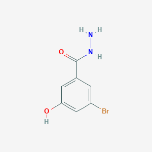 molecular formula C7H7BrN2O2 B8033032 3-Bromo-5-hydroxybenzohydrazide 
