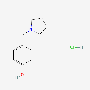 molecular formula C11H16ClNO B8033041 4-(Pyrrolidin-1-ylmethyl)phenol hydrochloride CAS No. 1881296-58-7