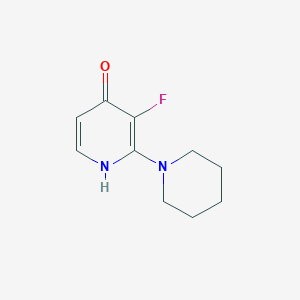 3-Fluoro-2-(piperidin-1-YL)pyridin-4-OL