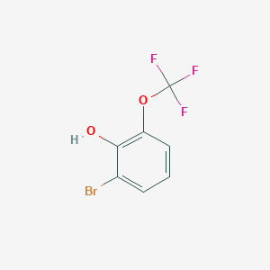 molecular formula C7H4BrF3O2 B8033053 2-Bromo-6-(trifluoromethoxy)phenol 