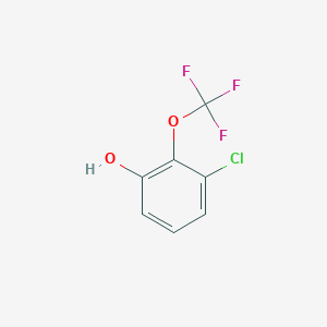 molecular formula C7H4ClF3O2 B8033064 3-Chloro-2-(trifluoromethoxy)phenol 