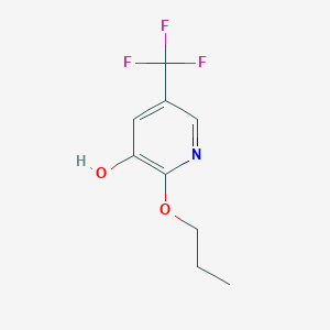 molecular formula C9H10F3NO2 B8033068 2-Propoxy-5-(trifluoromethyl)pyridin-3-OL 