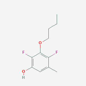 molecular formula C11H14F2O2 B8033084 3-Butoxy-2,4-difluoro-5-methylphenol 