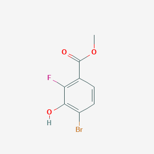 molecular formula C8H6BrFO3 B8033087 Methyl 4-bromo-2-fluoro-3-hydroxybenzoate 