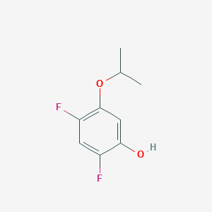 molecular formula C9H10F2O2 B8033108 2,4-Difluoro-5-(propan-2-yloxy)phenol 