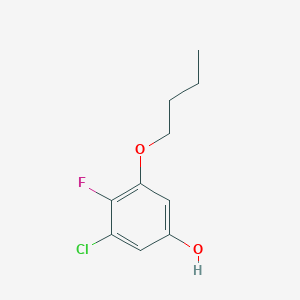 molecular formula C10H12ClFO2 B8033115 3-Butoxy-5-chloro-4-fluorophenol 