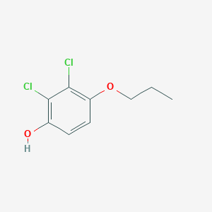 molecular formula C9H10Cl2O2 B8033124 2,3-Dichloro-4-propoxyphenol 