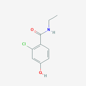 molecular formula C9H10ClNO2 B8033131 2-Chloro-N-ethyl-4-hydroxybenzamide 