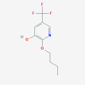 molecular formula C10H12F3NO2 B8033189 2-Butoxy-5-(trifluoromethyl)pyridin-3-OL 