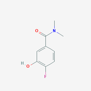 molecular formula C9H10FNO2 B8033216 4-Fluoro-3-hydroxy-N,N-dimethylbenzamide 