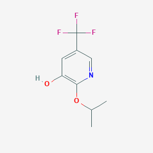 molecular formula C9H10F3NO2 B8033260 2-(Propan-2-yloxy)-5-(trifluoromethyl)pyridin-3-ol 