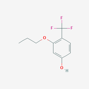 molecular formula C10H11F3O2 B8033268 3-Propoxy-4-(trifluoromethyl)phenol 