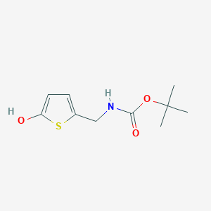 molecular formula C10H15NO3S B8033288 Tert-butyl N-[(5-hydroxythiophen-2-YL)methyl]carbamate 