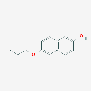 molecular formula C13H14O2 B8033318 6-Propoxynaphthalen-2-ol 