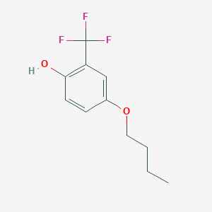 molecular formula C11H13F3O2 B8033367 4-Butoxy-2-(trifluoromethyl)phenol 