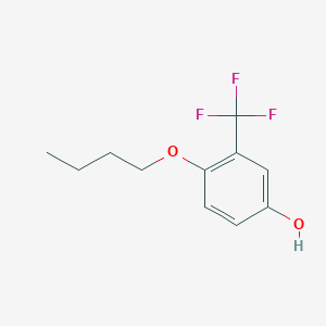 molecular formula C11H13F3O2 B8033377 4-Butoxy-3-(trifluoromethyl)phenol 