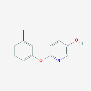 molecular formula C12H11NO2 B8033385 6-(3-Methylphenoxy)pyridin-3-OL 