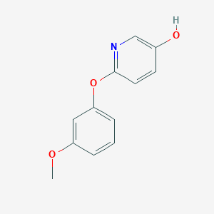 molecular formula C12H11NO3 B8033462 6-(3-Methoxyphenoxy)pyridin-3-OL 