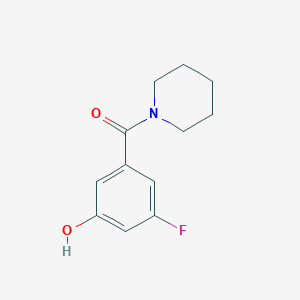 3-Fluoro-5-[(piperidin-1-yl)carbonyl]phenol