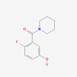 4-Fluoro-3-[(piperidin-1-yl)carbonyl]phenol