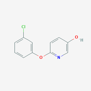 molecular formula C11H8ClNO2 B8033524 6-(3-Chlorophenoxy)pyridin-3-OL 