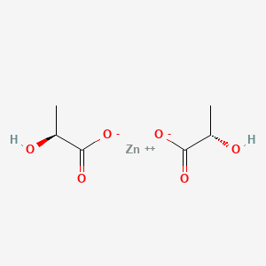 molecular formula C6H10O6Zn B8033649 Zinc, bis[(2S)-2-(hydroxy-kappaO)propanoato-kappaO]-, (T-4)- 