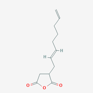 molecular formula C12H16O3 B8033683 3-(Octa-2,7-dien-1-yl)dihydrofuran-2,5-dione CAS No. 14620-85-0
