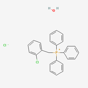 molecular formula C25H23Cl2OP B8033688 (2-Chlorobenzyl)triphenylphosphonium chloride hydrate 