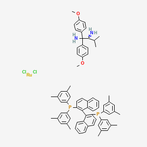 molecular formula C71H74Cl2N2O2P2Ru B8033696 RuCl2[(R)-xylbinap][(R)-daipen] 