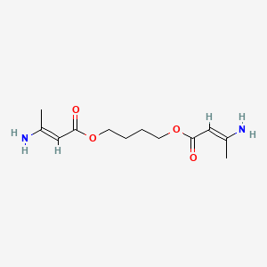 molecular formula C12H20N2O4 B8033712 2-Butenoic acid,3-amino-,1,1'-(1,4-butanediyl)ester 