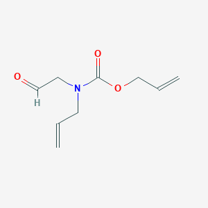 molecular formula C9H13NO3 B8033793 Prop-2-EN-1-YL N-(2-oxoethyl)-N-(prop-2-EN-1-YL)carbamate 