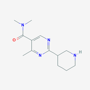 4-Methyl-2-piperidin-3-yl-pyrimidine-5-carboxylic acid dimethylamide