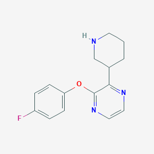 2-(4-Fluorophenoxy)-3-(piperidin-3-YL)pyrazine